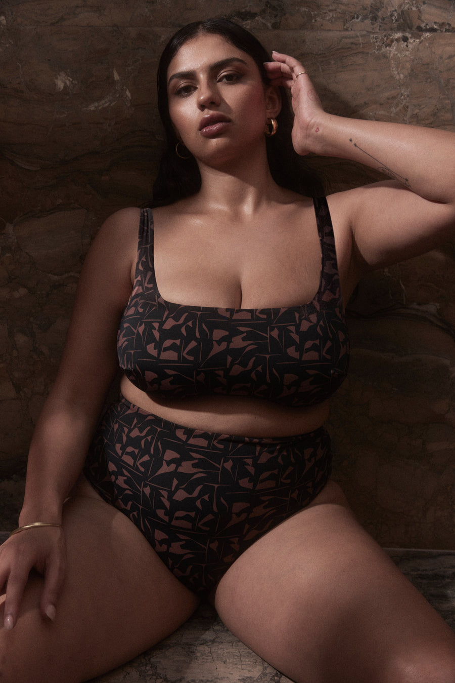 The Crop L'Art Brown Top