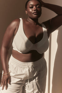 The Line Bone Crinkle Top — D+ Cup Bikini — Form and Fold Larger