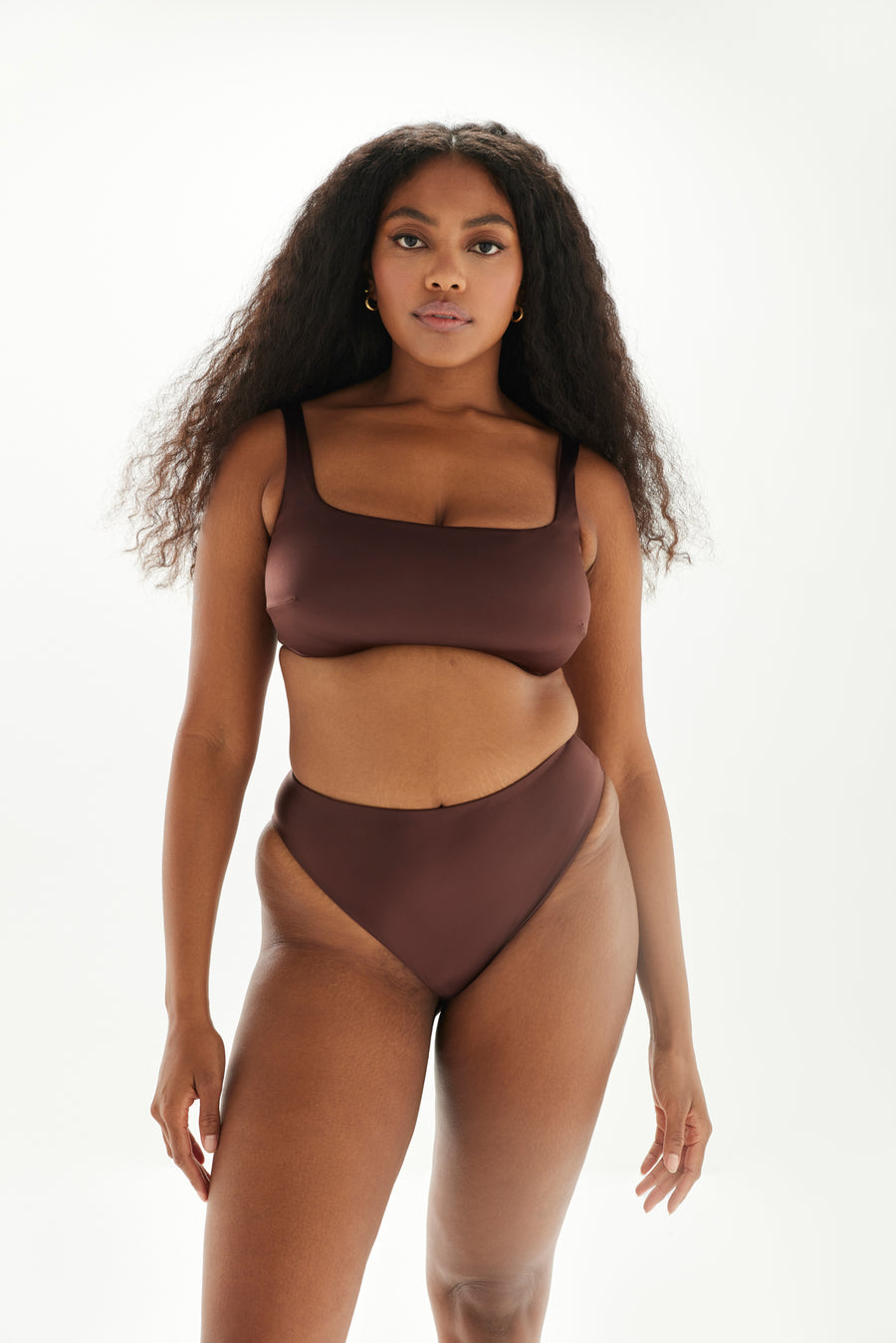 The Crop Mango Terry Top — Underwire Crop Top Bikini — Form and Fold